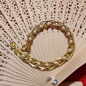 Gold Pearl Bracelet Avon
